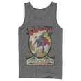 thumbnail image 1 of Men's Superman Vintage Daring Exploits Cover  Tank Top Charcoal Medium, 1 of 3