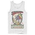 thumbnail image 1 of Men's Superman Vintage Daring Exploits Cover  Tank Top White 2X Large, 1 of 4