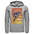 thumbnail image 1 of Men's Superman Wonder Woman Kiss  Pull Over Hoodie Athletic Heather Medium, 1 of 3