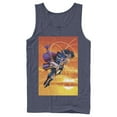 thumbnail image 1 of Men's Superman Wonder Woman Kiss  Tank Top Navy Blue Small, 1 of 3
