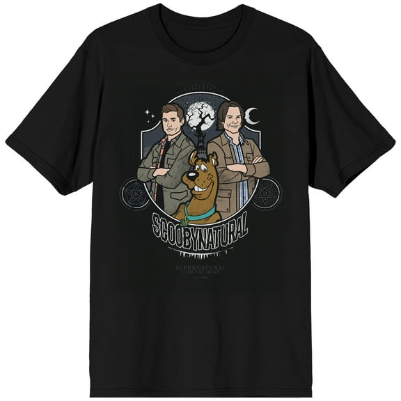Supernatural Hunters & Investigators on Black Short Sleeve Adult T-Shirt-Medium