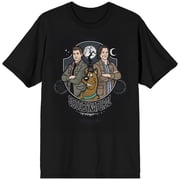 Supernatural Hunters & Investigators on Black Short Sleeve Adult T-Shirt-Medium