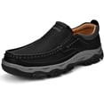 thumbnail image 1 of Men's Supportive Slip-On shoes- Imitation leather Comfortable Walking Shoes with Anti-Slip Sole for Driving & Casual Wear, 1 of 11