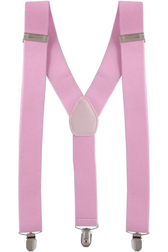 Men's Suspender Braces - Heavy Duty Clip on Suspenders - Fully Adjustable and Elasticated - Fashion Accessory for Parties, Weddings, Casual, Formal Events