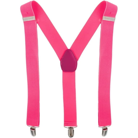 Men's Suspender Braces - Heavy Duty Clip on Suspenders - Fully Adjustable and Elasticated - Fashion Accessory for Parties, Weddings, Casual, Formal Events