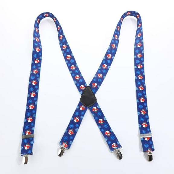 Men's Suspender Elastic Suspenders Party Adjustable Suspenders with Strong Metal Clips Suspender for Men