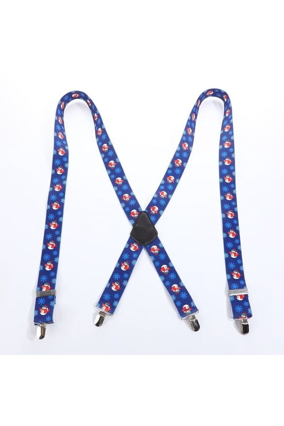 Men's Suspender Elastic Suspenders Party Adjustable Suspenders with Strong Metal Clips Suspender for Men