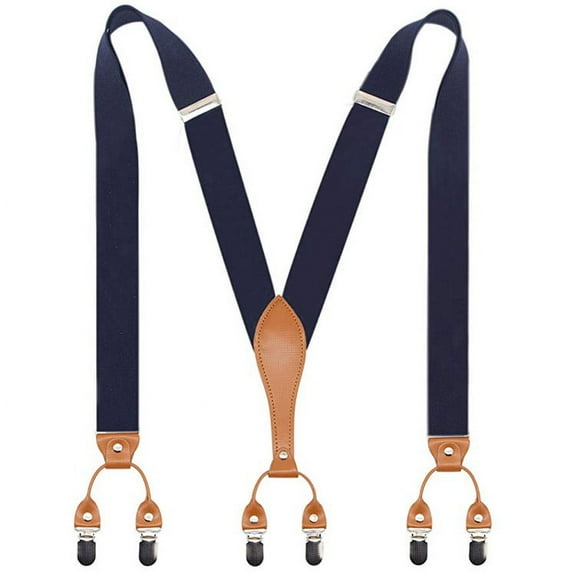 Men's Suspender Heavy Duty Utility Clips Belt Clip-on Suspender