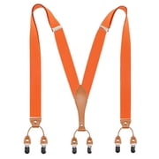 Mens Suspender Heavy Duty Utility Clips Belt Clip-on Suspender