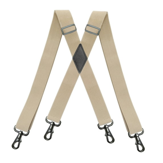Men’s Suspenders Heavy Duty X- Back 1.4 Inch Suspenders with 4 Snap Hooks