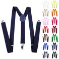 thumbnail image 1 of Men's Suspenders - One Size Adjustable and Elastic Y Back Suspenders for Men Trousers Heavy Duty with 3 Strong Clips, 1 of 4