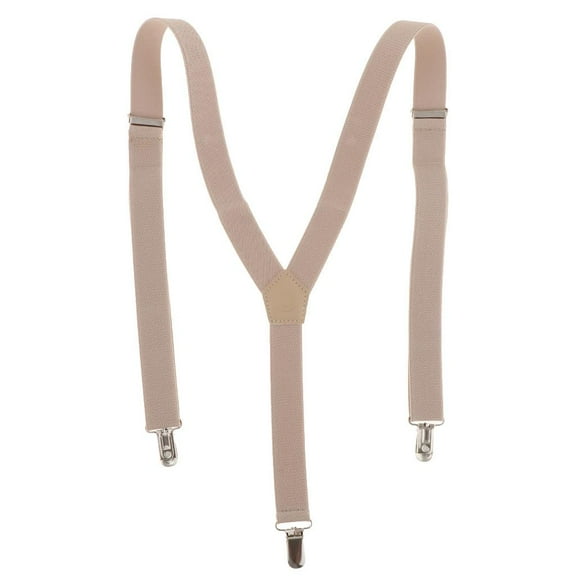 Men's Suspenders Y-Back Adjustable Elastic 3  Belt Khaki
