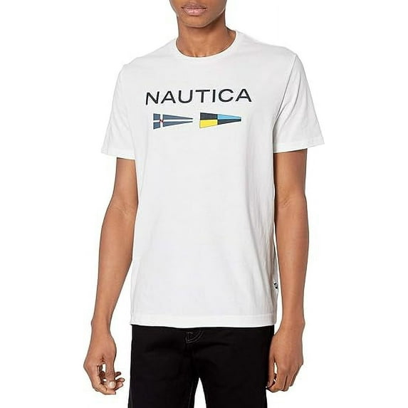 Men's Sustainably Crafted Logo Signal Flag Graphic T-Shirt