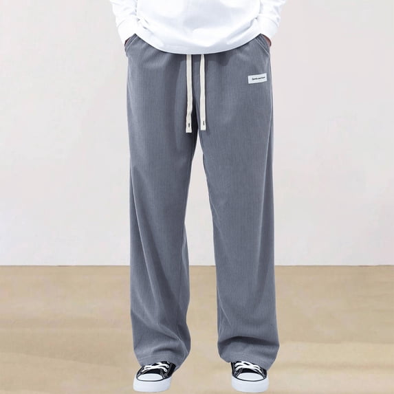 Men’s Sweat Pants Elastic Straight Leg Jogger Running Pants Athletic Sweatpants for Men