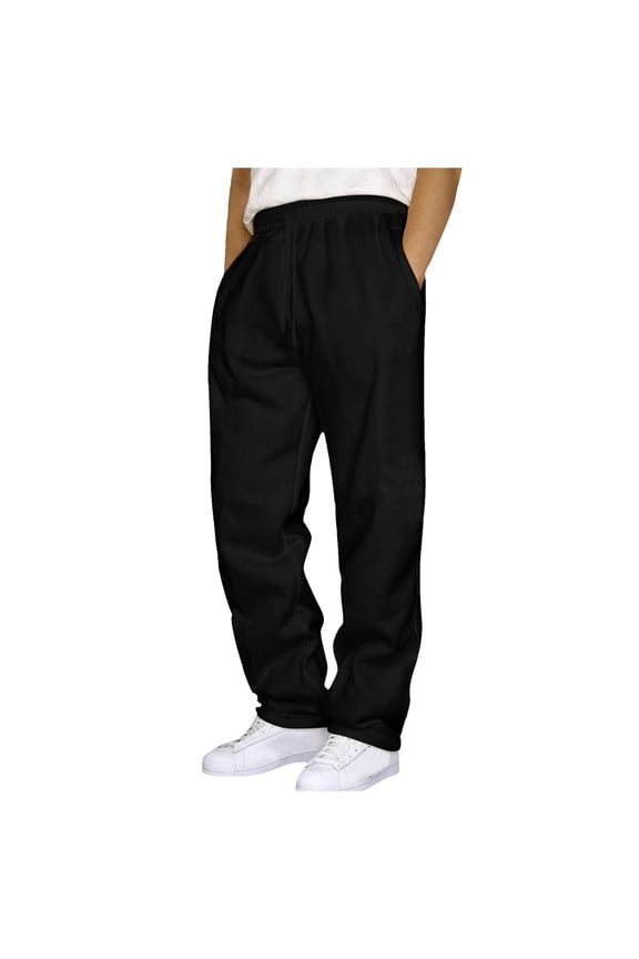 Men’s Sweat Pants Elastic Straight Leg Joggers Mens Running Pants Mens Workout Pants