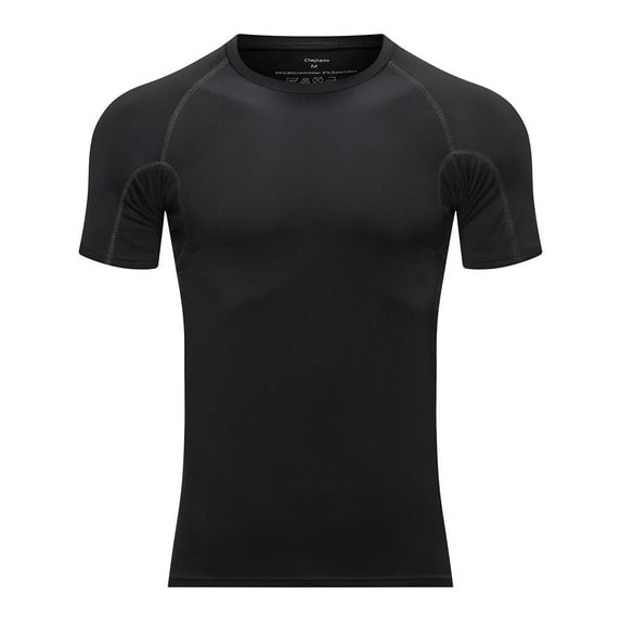 Men's Sweat Proof Shirts Crew Neck Slim Fit T-Shirts Modal Short Sleeve Sweatshirts S-3XL