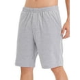 thumbnail image 1 of Men's Sweat Resistant Active Performance Shorts Cotton Short Elastic Waistband Sleep Pajama Shorts Big and Tall Shorts, Size up to 3XL, 1 of 8