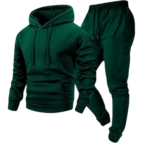 Men's Sweat Set 2 Piece Hoodie and Jogger Sweatpants Tracksuit | Men's 2 piece sweat set with hoodie and jogger sweatpants, designed for casual wear, workouts, travel and everyday comfort