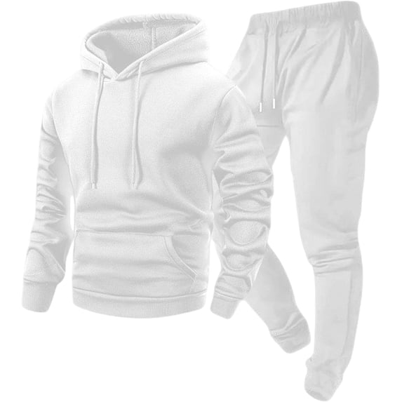 Men's Sweat Set 2 Piece Hoodie and Jogger Sweatpants Tracksuit | Men's 2 piece sweat set with hoodie and jogger sweatpants, designed for casual wear, workouts, travel and everyday comfort