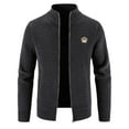 thumbnail image 1 of Men's Sweater Coat Winter Knitted Jacket Warm Soft Comfortable Casual Outwear Stylish Long Sleeve Pullover, 1 of 2