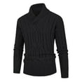 thumbnail image 1 of Men's Sweater Coat Winter Warm Fashionable Thermal Knit Pullover Long Sleeve Top Casual Comfortable Soft Stylish Outerwear, 1 of 1