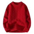 thumbnail image 1 of Men's Sweater Coat Winter Warm Knitted Pullover Thickened Soft Comfortable Casual Outwear Stylish Versatile Fashion, 1 of 2