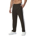thumbnail image 1 of Men's Sweatpants Athletic Lounge Pants Open Bottom Casual Jersey Pants for Men with Pocket Black M, 1 of 6