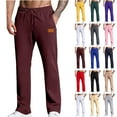 thumbnail image 1 of Men's Sweatpants Basketball Pants Solid Color Elastic Waist Long Pants Trousers Elastic Trousers Baseball Pants Workout,Jogging,Running Sweat Pants for Men, 1 of 6