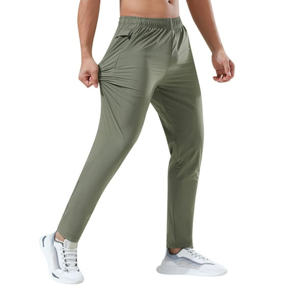 Men's Sweatpants with Comfortable Slim Fit, Lightweight Fabric, Handy Pockets and Adjustable Waist Suitable for Gym Workouts, Running, Travel, Sports or Casual Wear