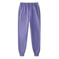 thumbnail image 1 of Men's Sweatpants Drawstring Elastic Waist Solid Cuffed Joggers with Pockets Sky Blue XL, 1 of 5