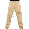 thumbnail image 1 of Men's Sweatpants Elastic Waist Drawstring Straight Joggers Pants Casual Quick Dry Workout Trousers with Pockets, 1 of 5