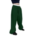 thumbnail image 1 of Men's Sweatpants Elastic Waist Drawstring Straight Leg Pocket Wide-Leg Loose Fit Athletic Pants, 1 of 5