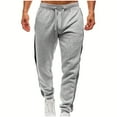 thumbnail image 1 of ZQUUVOU Men's Sweatpants Elastic Waist Drawstring with Pockets Casual Solid Color Length Pants Gray, 1 of 6