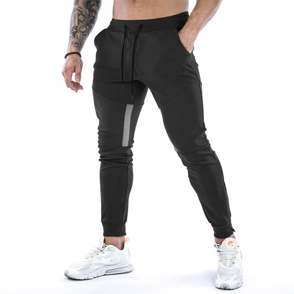 Men's Sweatpants Joggers Pants Athletic Workout Lightweight Running Sports Trousers Pockets