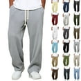 thumbnail image 1 of Men's Sweatpants Joggers Pants Fashion Casual Comfy Solid Color Loose Summer Drawstring Pockets Pants Athletic Pants for Workout, Jogging, Running, 1 of 6