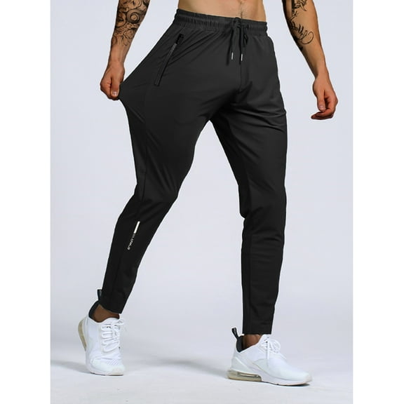 Men's Sweatpants Lightweight Active Pants Quick Dry for Running 、Jogging 、Yoga、Golf with Zipper Pockets