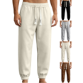thumbnail image 1 of Men's Sweatpants Lightweight Cinched Bottom Lounge Pants Athletic Elastic Waist Drawstring Workout Joggers, 1 of 8