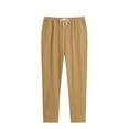 thumbnail image 1 of Men's Sweatpants Solid Color Casual Fashion Elastic Waist Loos Wide Leg Straight All Season Comfort, 1 of 5