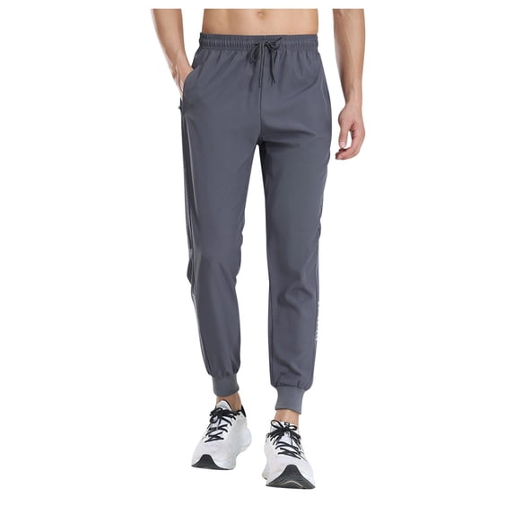 Men's Sweatpants with Stylish Slim Fit, Lightweight Cotton Blend, Adjustable Waist and Handy Pockets for Sports Training, Travel, Outdoor and Everyday Wear