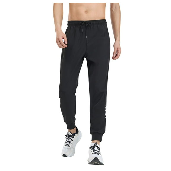 Men's Sweatpants with Stylish Slim Fit, Lightweight Cotton Blend, Adjustable Waist and Handy Pockets for Sports Training, Travel, Outdoor and Everyday Wear