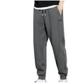 thumbnail image 1 of Men's Sweatpants With Pockets Plus Size Under $10 Casual Solid Zipper Multiple Pockets Drawstring Outdoor Sweatpants, 1 of 9
