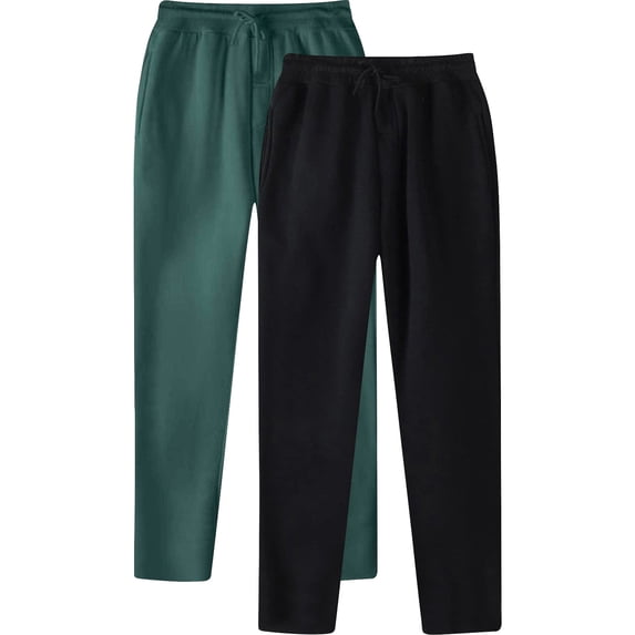 Men's Sweatpants for Men Drawstring Elastic Waist Solid Color Casual Sweat Length Pants