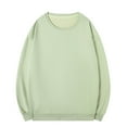 thumbnail image 1 of Men's Sweatshirt Crewneck Cotton Pullover Fall Casual Long Sleeve Warm Tops Mint Green XXXXL, 1 of 6