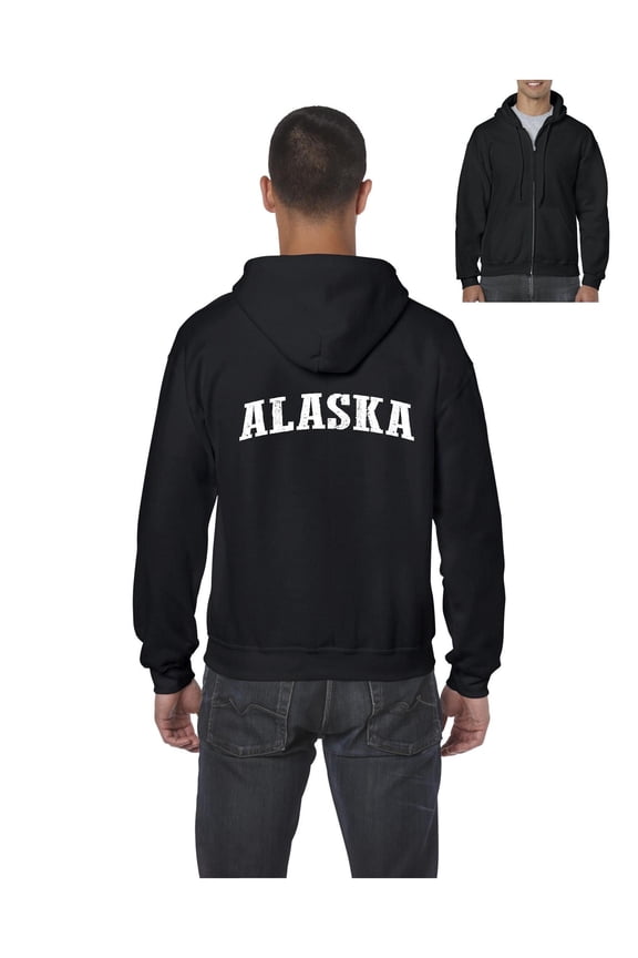 Men's Sweatshirt Full-Zip Pullover - Alaska