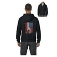 thumbnail image 1 of Men's Sweatshirt Full-Zip Pullover - American Flag 4th of July, 1 of 5