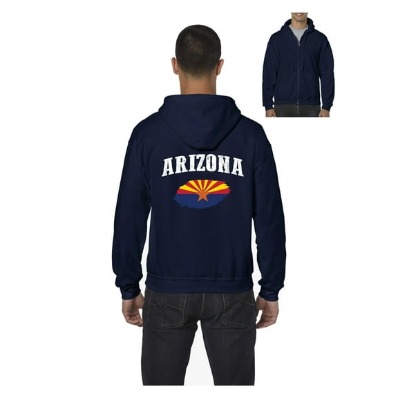 Men's Sweatshirt Full-Zip Pullover - Arizona