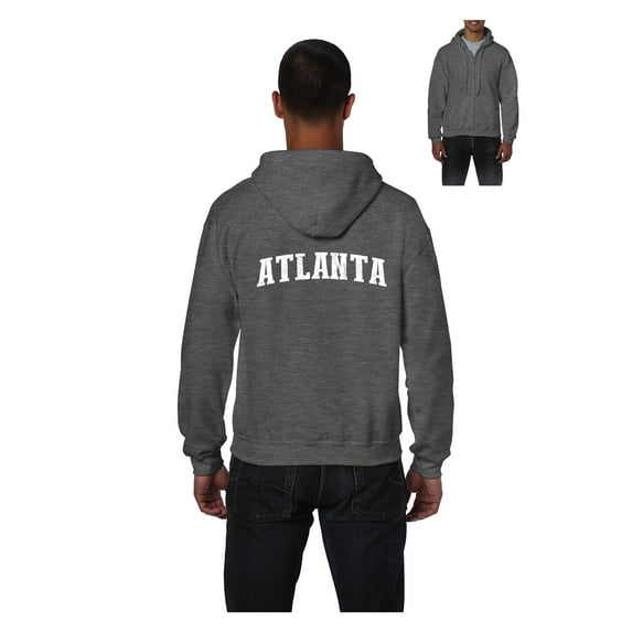 Men's Sweatshirt Full-Zip Pullover - Atlanta