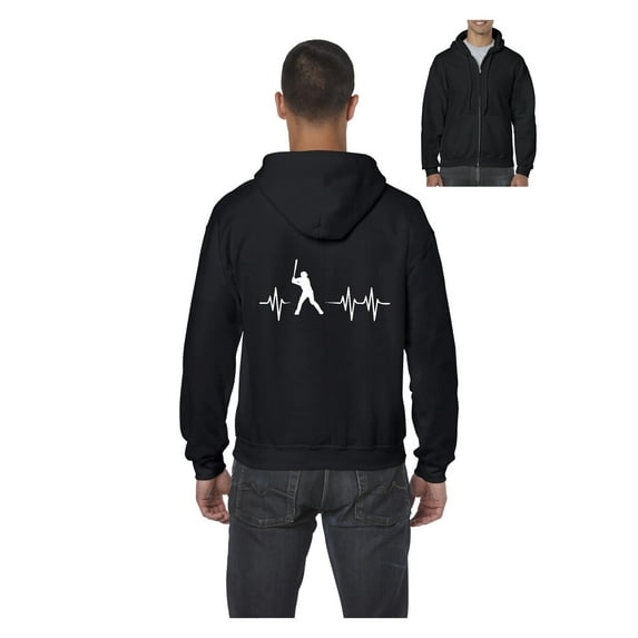 Men's Sweatshirt Full-Zip Pullover - Baseball