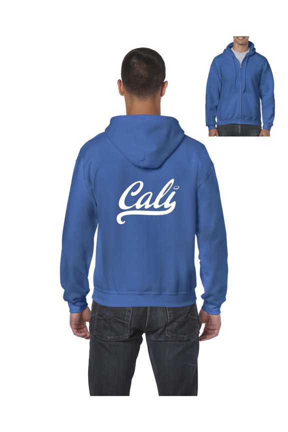 Men's Sweatshirt Full-Zip Pullover - California Cali