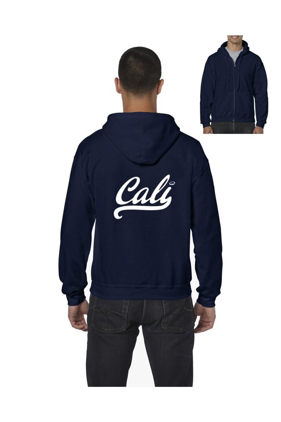 Men's Sweatshirt Full-Zip Pullover - California Cali